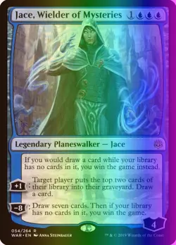 MTG Jace, Wielder of Mysteries (54p/175) War of the Spark Promos LP FOIL - Image 1