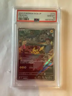 PSA 10 Pikachu Art Rare 173/165 Sv2a: Pokemon 151 Japanese 2023 GEM MINT - Image 1