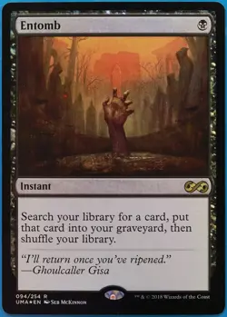 Entomb FOIL Ultimate Masters NM Black Rare MAGIC MTG CARD (ID# 510687) ABUGames - Image 1