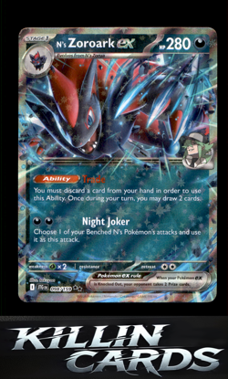 N's Zoroark ex - 098/159 098/159 Pokemon Double Rare SV09: Journey Together Card - Image 1