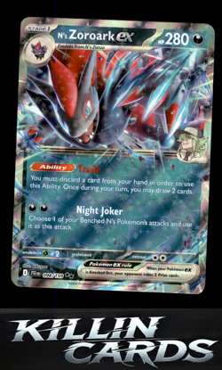 N's Zoroark ex - 098/159 098/159 Pokemon Double Rare SV09: Journey Together Card - Image 1