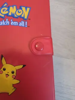 RARE Vintage Red Pokemon Gotta Catch 'Em All Binder Card Album Pikachu - Image 2
