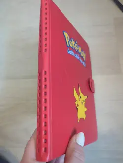 RARE Vintage Red Pokemon Gotta Catch 'Em All Binder Card Album Pikachu - Image 3