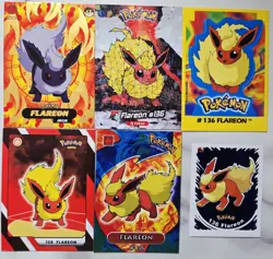 Pokemon Flareon Lot Complete With The Crystal Collection Shadow Card - Image 1