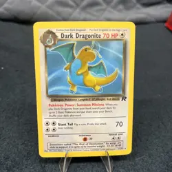 1999 Pokemon Dark Dragonite 22/82 Team Rocket Rare WOTC Vintage Card - Image 2