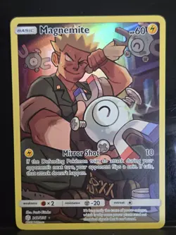 Pokemon TCG Magnemite Holo Secret Rare Card Cosmic Eclipse 242/236 NM - Image 1