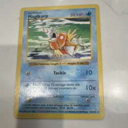Pokemon TCG Magikarp Base Set 35/102 30 HP Uncommon Regular English Card - Image 1