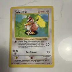 Pokemon TCG Farfetch'd Base Set 23/102 50 HP Uncommon Regular English Card - Image 1