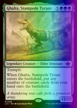 MTG Ghalta, Stampede Tyrant (185/535) The Lost Caverns of Ixalan LP FOIL - Image 1