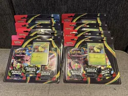 8 Pokemon TCG Mega Evolution Perfect Order Booster Packs Chikorita Promo Card - Image 1
