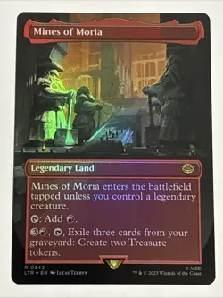 MTG Lord of the Rings Mines of Moria Borderless Foil 0342 NM Rare - Image 1