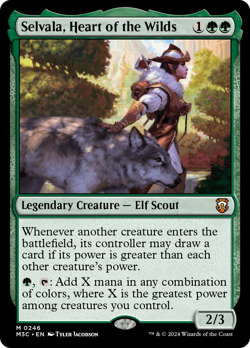 Selvala, Heart of the Wilds #246 | NM | Modern Horizons 3 Commander Magic MTG - Image 1