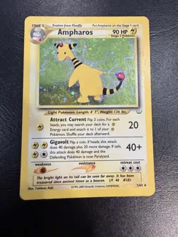 Ampharos 1/64 Pokemon Neo Revelation Holo Rare TCG MP Card WOTC - Image 1