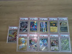 PSA Pokemon graded card slab lot - Image 1