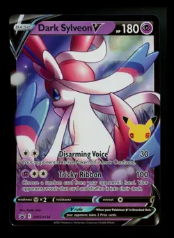 #4 Dark Sylveon SWSH134 Black Star Promo 2021 Celebrations Pokemon Card TCG - Image 1