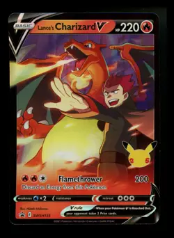 #3 Lance's Charizard V SWSH133 Black Star Promo 2021 Celebrations Pokemon Card - Image 1