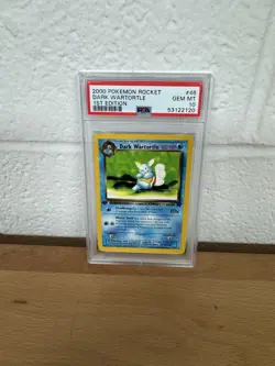 PSA 10 GEM MINT Dark Wartortle 1ST EDITION Team Rocket Pokemon Card - Image 1