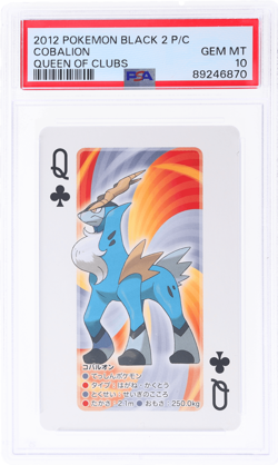 2012 Pokemon Black 2 Playing Cards Cobalion Queen of Clubs # PSA 10 - Image 1