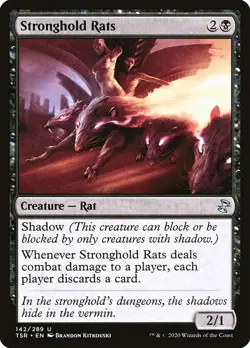 1x Stronghold Rats NM Eng MTG - Timespiral Remastered - Image 1