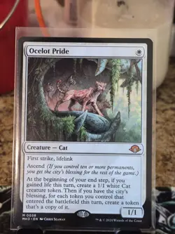 Magic: The Gathering Ocelot Pride Modern Horizons 3 Mythic White Creature - Image 1