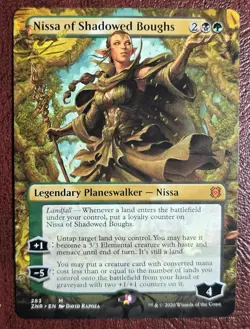 Nissa of Shadowed Boughs - Borderless - MtG Zendikar Rising - M283 NM 2020 - Image 2