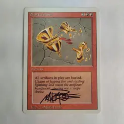 MTG Shatterstorm Revised Edition - Signed by Artist Mark Poole - Image 1