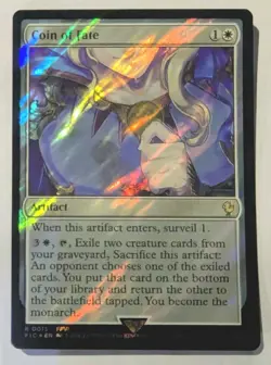 Coin of Fate (Surge Foil) Commander: Final Fantasy - MTG RARE - Image 1