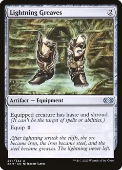 Lightning Greaves [Double Masters] Lightly Played Foil - Image 1