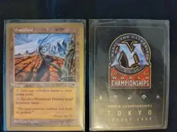 Wasteland - MTG 1999 World Championship Promo (Mark Le Pine) Tokyo - LP - Cond - Image 1