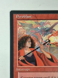 Magic the Gathering - Ice Age Pyroblast 1995 213 Common LP-NM Free Ship! BB - Image 2