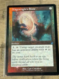 MTG Magewright’s Stone #462 Foil Retro Frame Uncommon Ravnica Remastered (RVR) - Image 1