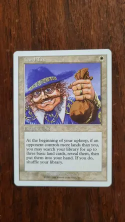 Magic: The Gathering Land Tax 4th Edition (Regular) - Image 1