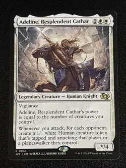 MTG Foundations Jumpstart Adeline, Resplendent Cathar Anime 0057 NM Rare - Image 1