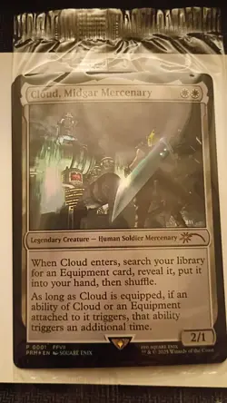 Cloud, Midgar Mercenary Unique and Miscellaneous Promos Foil MTG Final Fantasy - Image 2