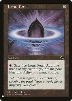 [MTG] Lotus Petal (TMP-294) (PLST) NM - Image 1