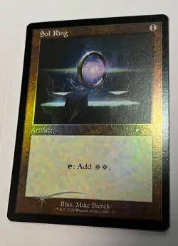MTG Foil 1X Sol Ring X1 (Retro Frame) #1 - Love your LGS Promo Magic - LP/NM - Image 1