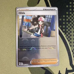 Pokemon Card - Hilda - Poke Ball Pattern - Holo (084/086) White Flare NM - Image 1