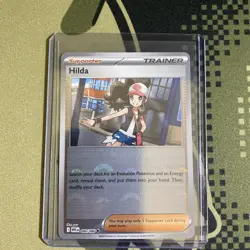 Pokemon Card - Hilda - Poke Ball Pattern - Holo (084/086) White Flare NM - Image 3