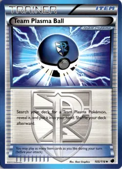 Team Plasma Ball (Team Plasma) 105/116 Plasma Freeze Pokemon Card TCG - Image 1