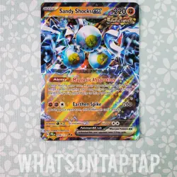 Pokemon Card Sandy Shocks Ex 056/131 Scarlet Violet Prismatic Evolutions Singles - Image 1