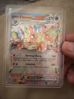 Flareon ex RR #014 2025 Pokemon Scarlet and Violet Prismatic Evolutions 🔥📈 - Image 1
