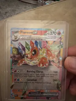 Flareon ex RR #014 2025 Pokemon Scarlet and Violet Prismatic Evolutions 🔥📈 - Image 2