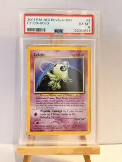 Pokemon Tcg Celebi 03/64 Neo Revelation PSA 6 Vintage WotC Excellent Mint - HOLO - Image 1