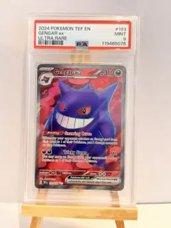 PSA 9 GENGAR EX 193 TEMPORAL FORCES ULTRA RARE POKEMON MINT Full Art Secret - Image 1
