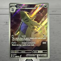 Pokemon TCG Tyranitar Scarlet & Violet Paldea Evolved Card 222/193 - Image 1