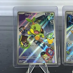 Pokemon First Partner Illustration Rare Turtwig Chimchar Piplup 30th Anniversary - Image 2