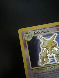 Pokemon TCG Alakazam Base Set Holo Card 1/102 Unlimited Rare - Image 4
