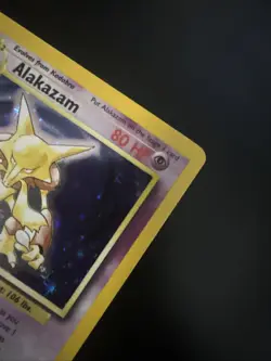 Pokemon TCG Alakazam Base Set Holo Card 1/102 Unlimited Rare - Image 5