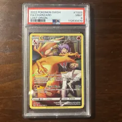 2022 Pokemon SWSH Lost Origin FA/Charizard #TG03/TG30 PSA 9 Mint - Image 1