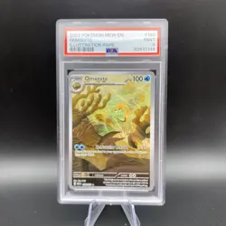 PSA 9 MINT Omanyte ENGLISH SV 151 #180 ILLUSTRATION RARE Pokemon Card - Image 1